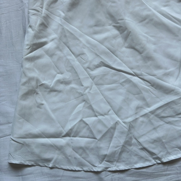 Preppy Casual Dress Off Shoulder Sleeve Flounced Edge Casual Short Dress - Picture 5 of 8